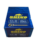Rhino Multi-Purpose Pozi Screws – 5 x 80mm (Pack of 100)