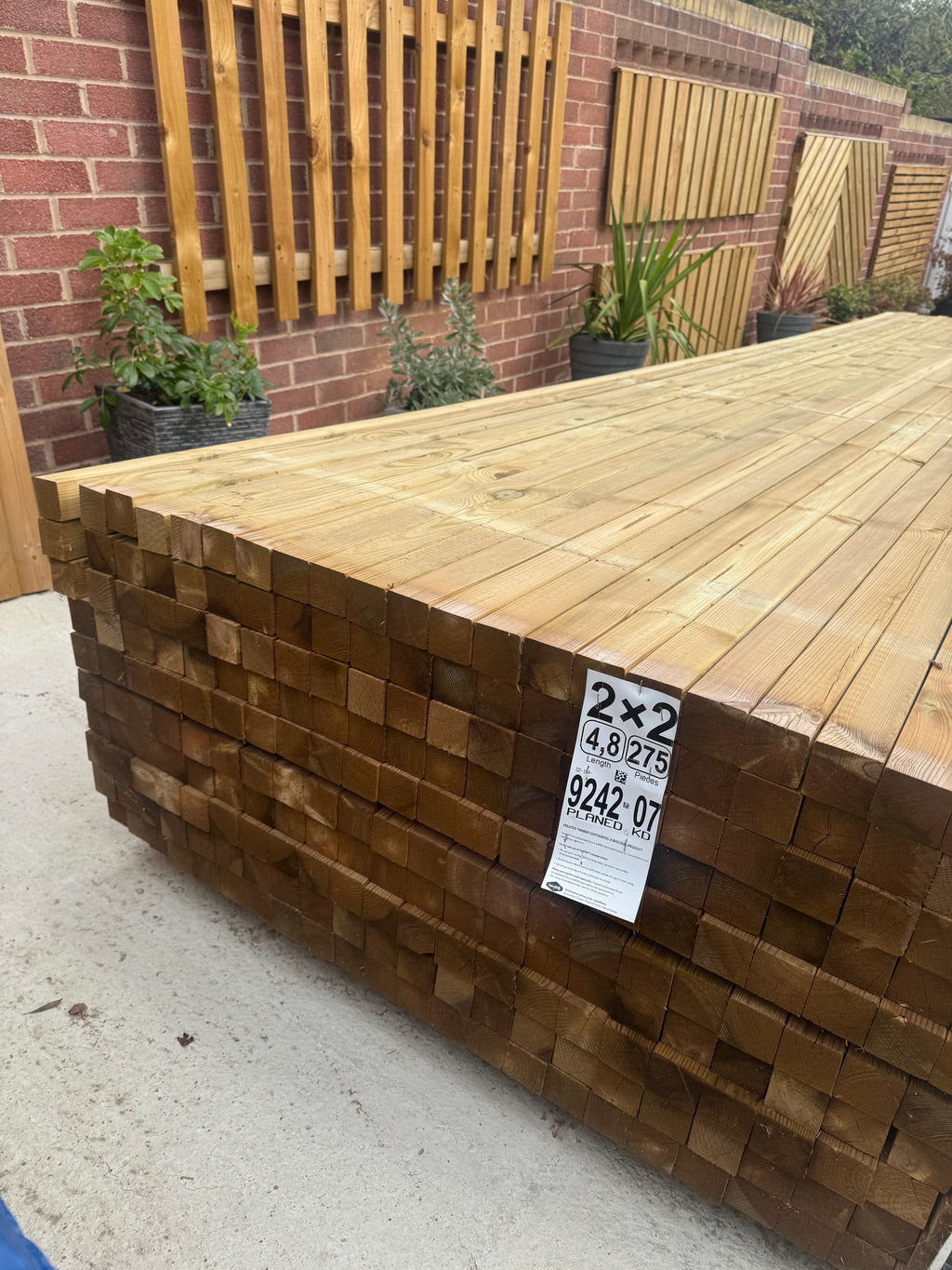 2 x 2 Green Treated Timber – 4.8m