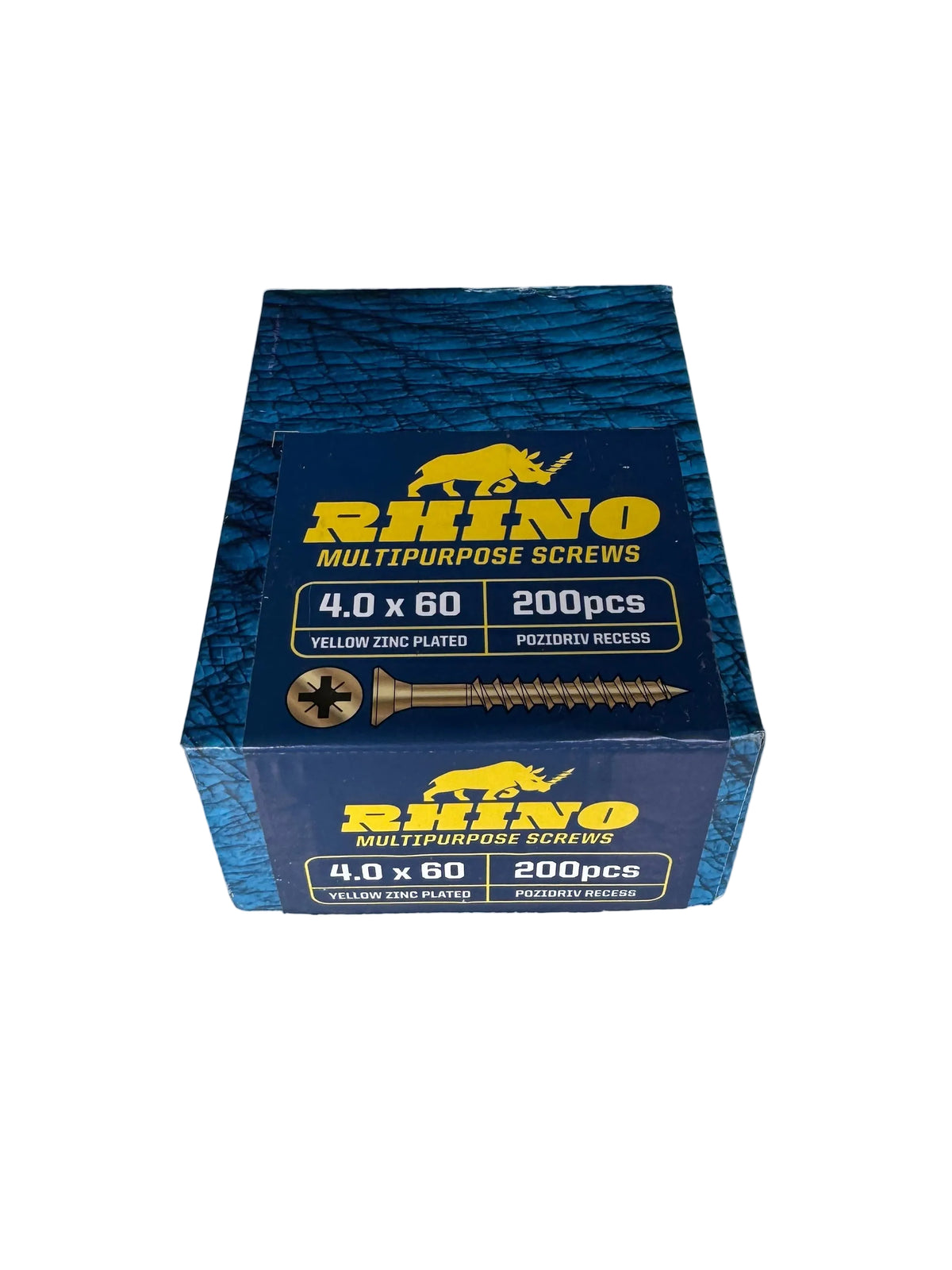 Rhino Multi-Purpose Screws – 4 x 60mm (Pack of 200)